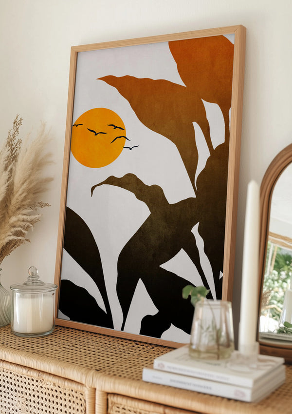 Tablou înramat „Mystic River” de Kubistika