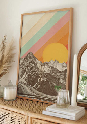 Tablou înramat „Mountainscape Nº1” de Florent Bodart