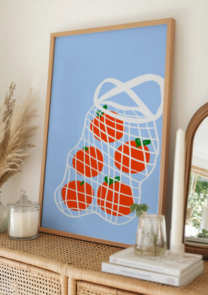 Tablou înramat „Tomatoes in Mesh” de Athene Fritsch