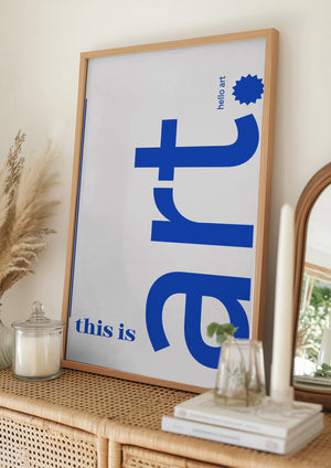 Tablou înramat „Hello Bold Typography” de Athene Fritsch