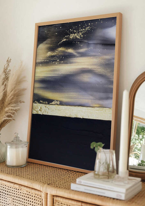 Tablou înramat „Gold Noir 2” de Alyson Storms