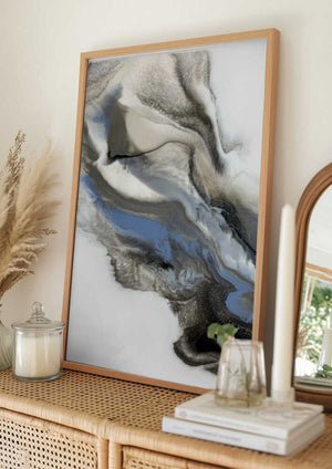 Tablou înramat „Grey Smoke 2” de Alyson Storms