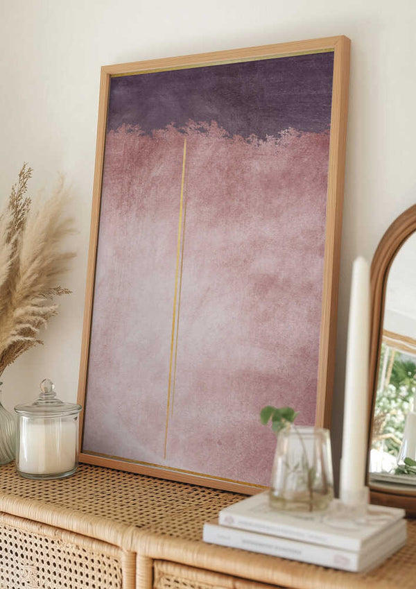 Tablou înramat „Pink and Yellow 2” de Alyson Storms