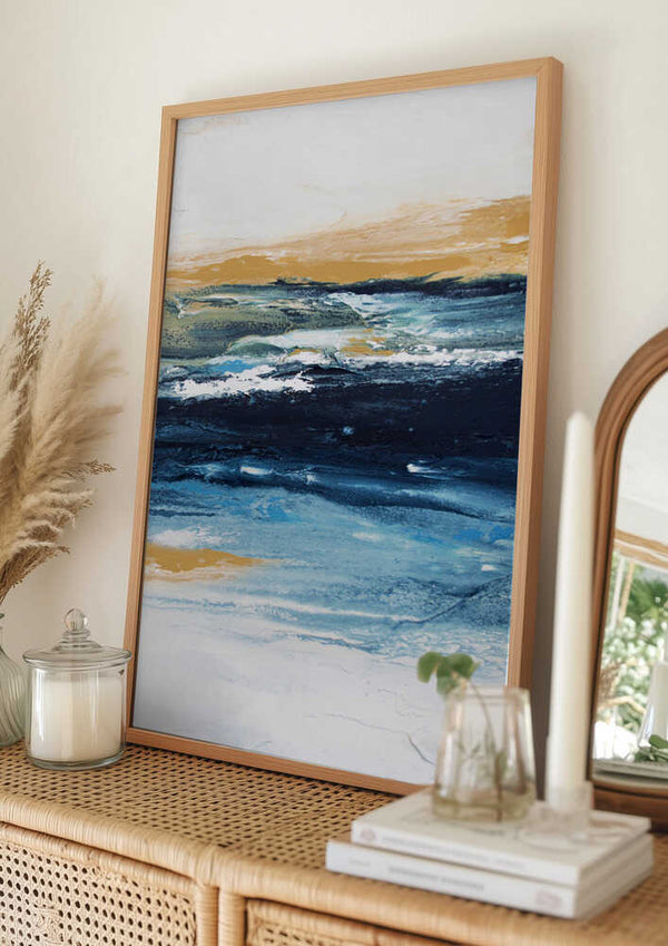 Tablou înramat „Rainbow Stripes 2” de Alyson Storms