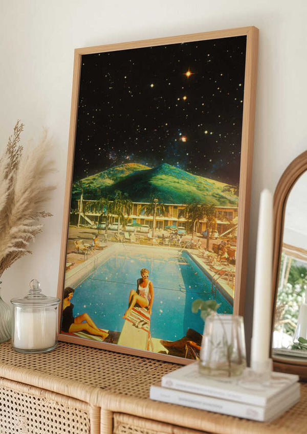 Tablou înramat „Space Pool” de Taudalpoi