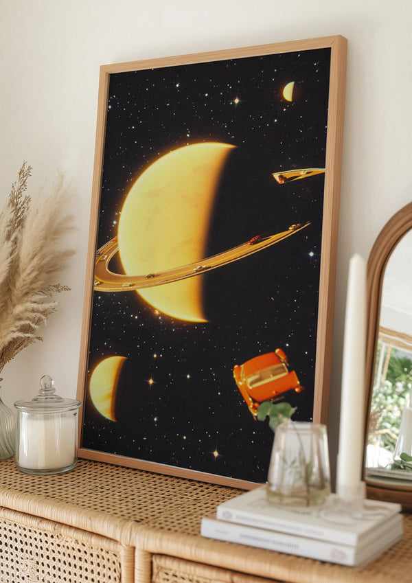 Tablou înramat „Rings of Saturn” de Taudalpoi