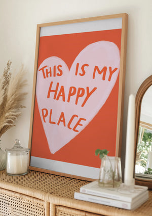 Tablou înramat „Happy Heart Message” de Athene Fritsch