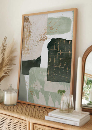 Tablou înramat „Green of Curiosity-3” de Sally Ann Moss