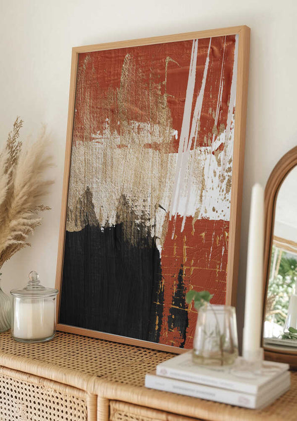 Tablou înramat „Cover of Fire-3” de Sally Ann Moss