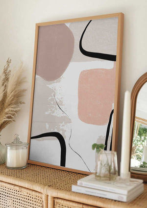 Tablou înramat „Smooth Shape 2” de Sally Ann Moss