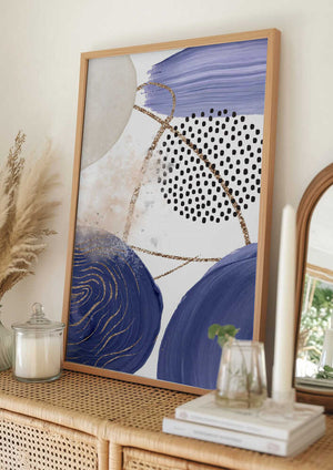 Tablou înramat „Circle of Colour-1” de Sally Ann Moss