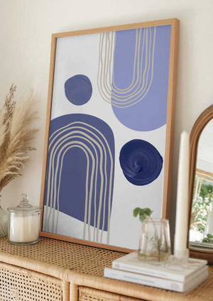 Tablou înramat „Boho Purple-1” de Sally Ann Moss