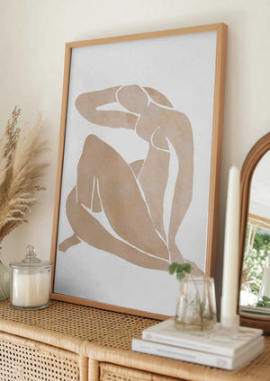 Tablou înramat „Women Shape Abstract Art” de Melloi Art Prints