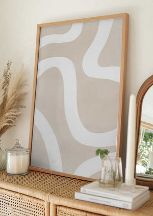 Tablou înramat „Abstract Brush Strokes” de Melloi Art Prints