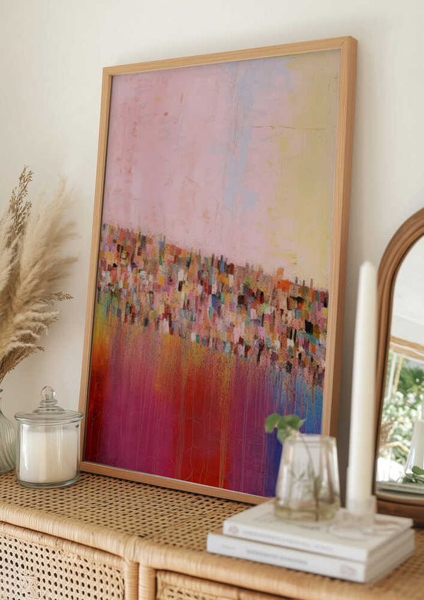 Tablou înramat „Colorful Cascade” de Treechild