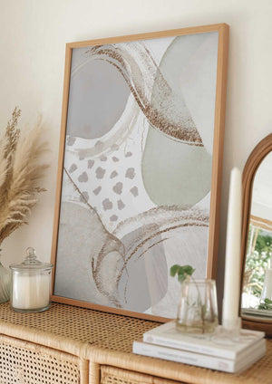 Tablou înramat „Smooth Neutral 3” de Sally Ann Moss