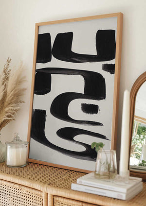 Tablou înramat „Abstract Arabic” de Ejaaz Haniff