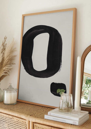 Tablou înramat „Ink Ring” de Ejaaz Haniff