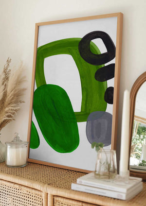 Tablou înramat „Midcentury Olive” de Ejaaz Haniff