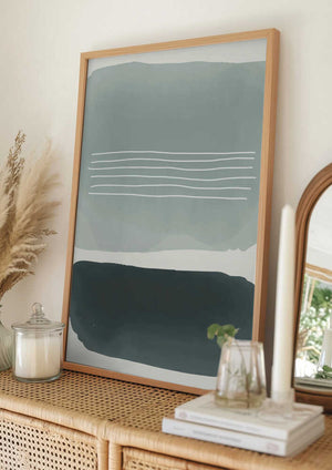 Tablou înramat „Watercolor Shapes Series #1” de jay stanley