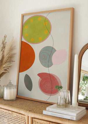 Tablou înramat „Friendly Colors Hilma 1” de Ana Rut Bre