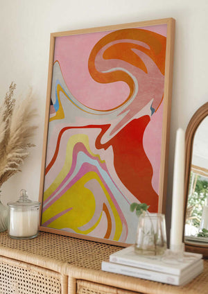 Tablou înramat „Organic Bauhaus Waved2” de Ana Rut Bre