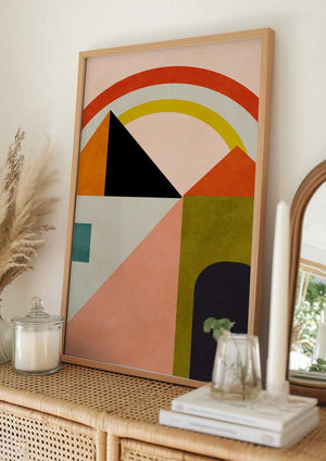 Tablou înramat „Playing Around Shapes” de Ana Rut Bre