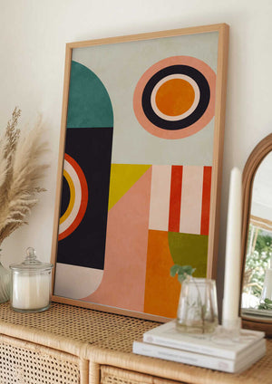 Tablou înramat „Playing Around Shapes 2” de Ana Rut Bre