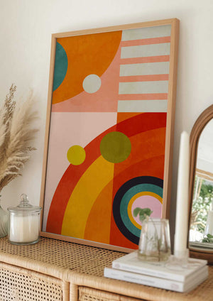 Tablou înramat „Playing Around Shapes 3” de Ana Rut Bre