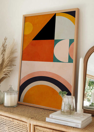 Tablou înramat „Playing Around Shapes 4” de Ana Rut Bre