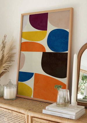 Tablou înramat „Vivid Bauhaus” de Ana Rut Bre