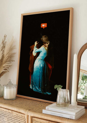 Tablou înramat „A Modern Kiss” de Taudalpoi