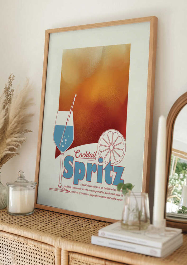 Tablou înramat „Aperol Spritz print” de Dion Gem