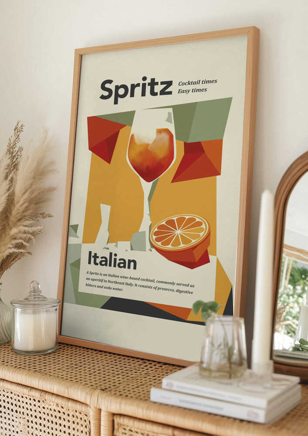 Tablou înramat „Aperol spritz print” de Dion Gem