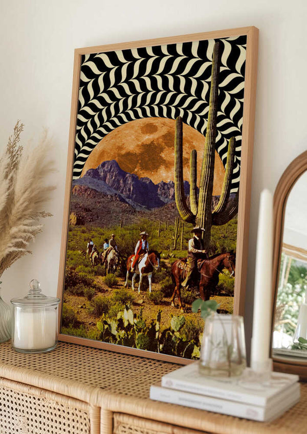 Tablou înramat „Illusionary Cowboys” de Taudalpoi