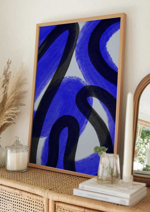 Tablou înramat „Cobalt I” de Studio Palette
