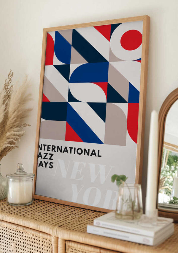 Tablou înramat „Jazz Days New York” de Kubistika