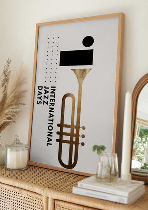 Tablou înramat „Jazzy Days 2” de Kubistika