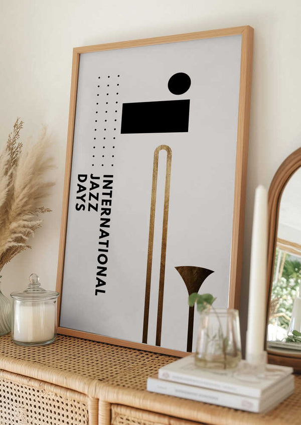 Tablou înramat „Jazzy Days 3” de Kubistika