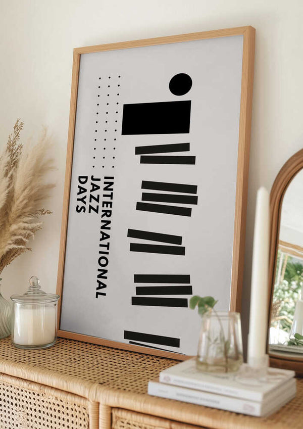 Tablou înramat „Jazzy Days 4” de Kubistika