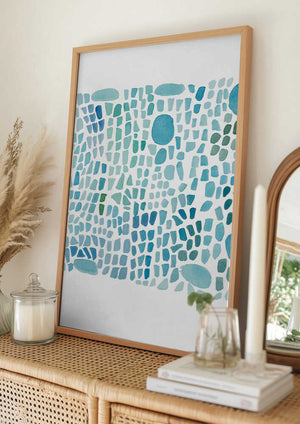 Tablou înramat „Seaglass” de Louise van Terheijden