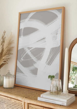 Tablou înramat „Abstract Brush Strokes 6 A1” de Mareike Böhmer