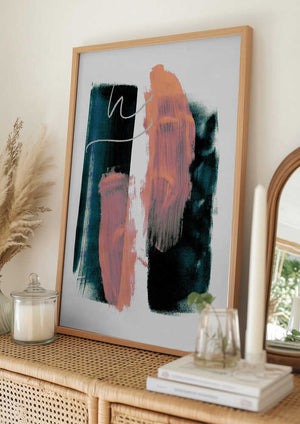 Tablou înramat „Abstract Brush Strokes 3x A1” de Mareike Böhmer