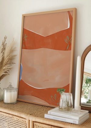 Tablou înramat „Bikini Babe” de Ivy Green Illustrations