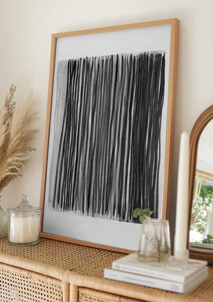 Tablou înramat „Monochrome Stripes” de Shot by Clint