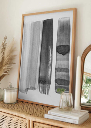 Tablou înramat „Monochrome Strokes” de Shot by Clint