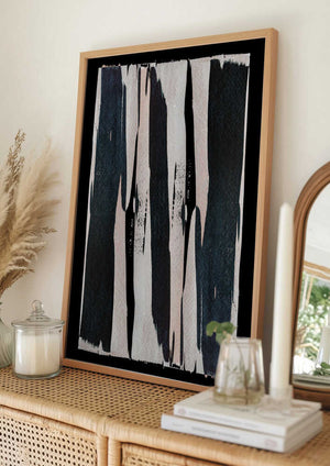 Tablou înramat „Monochrome Stripes” de Shot by Clint