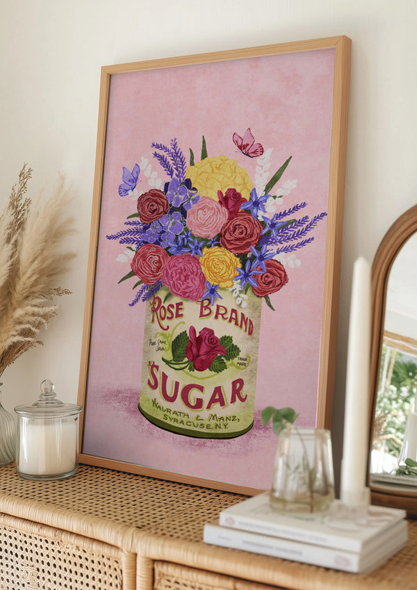 Tablou înramat „Flowers In a vintage Can” de Raissa Oltmanns