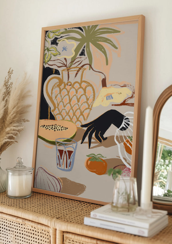 Tablou înramat „Fruitful Spread” de Arty Guava