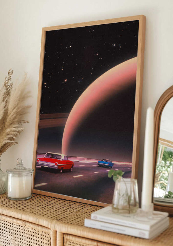 Tablou înramat „Saturn Traffic” de Taudalpoi